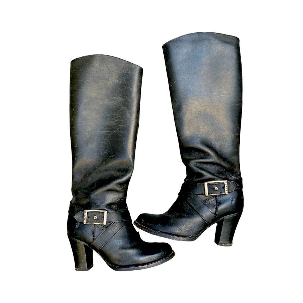 Tall black Frye boots 7.5